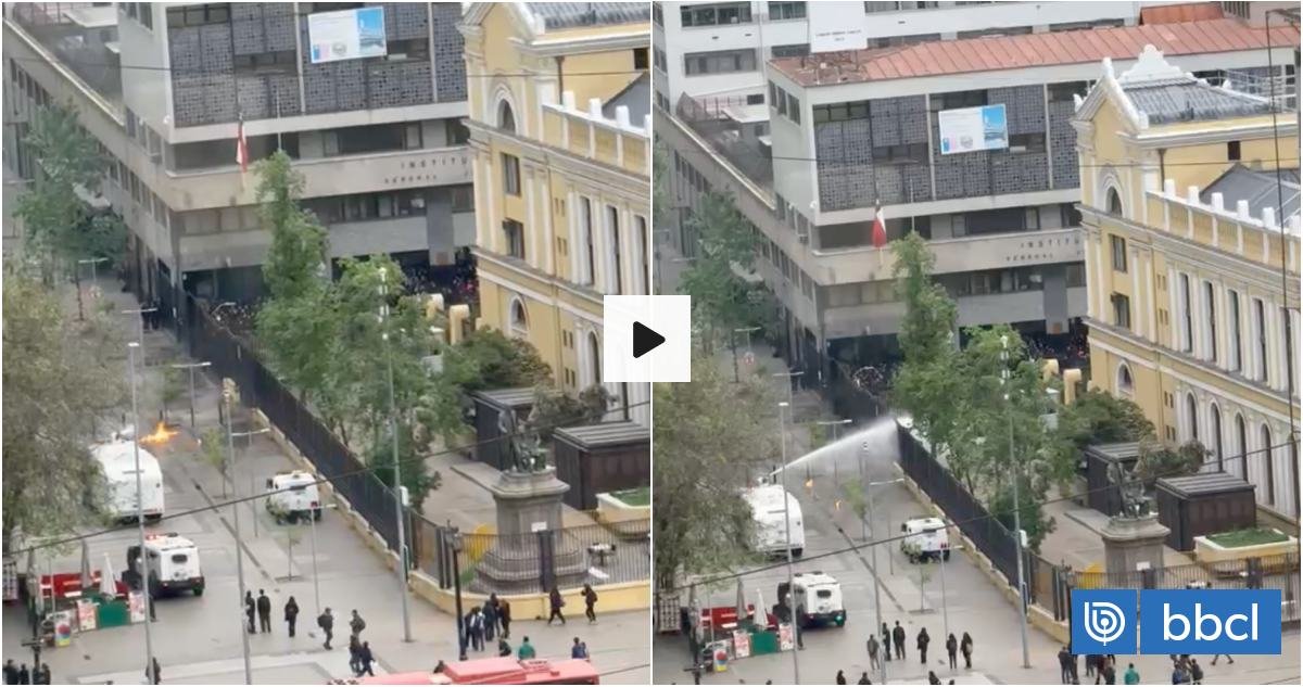 Jornada de incidentes y cortes de tránsito marcan el inicio del viernes en liceos emblemáticos